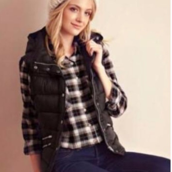 Entro Navy Hooded Puffer Vest Medium - Picture 15 of 15